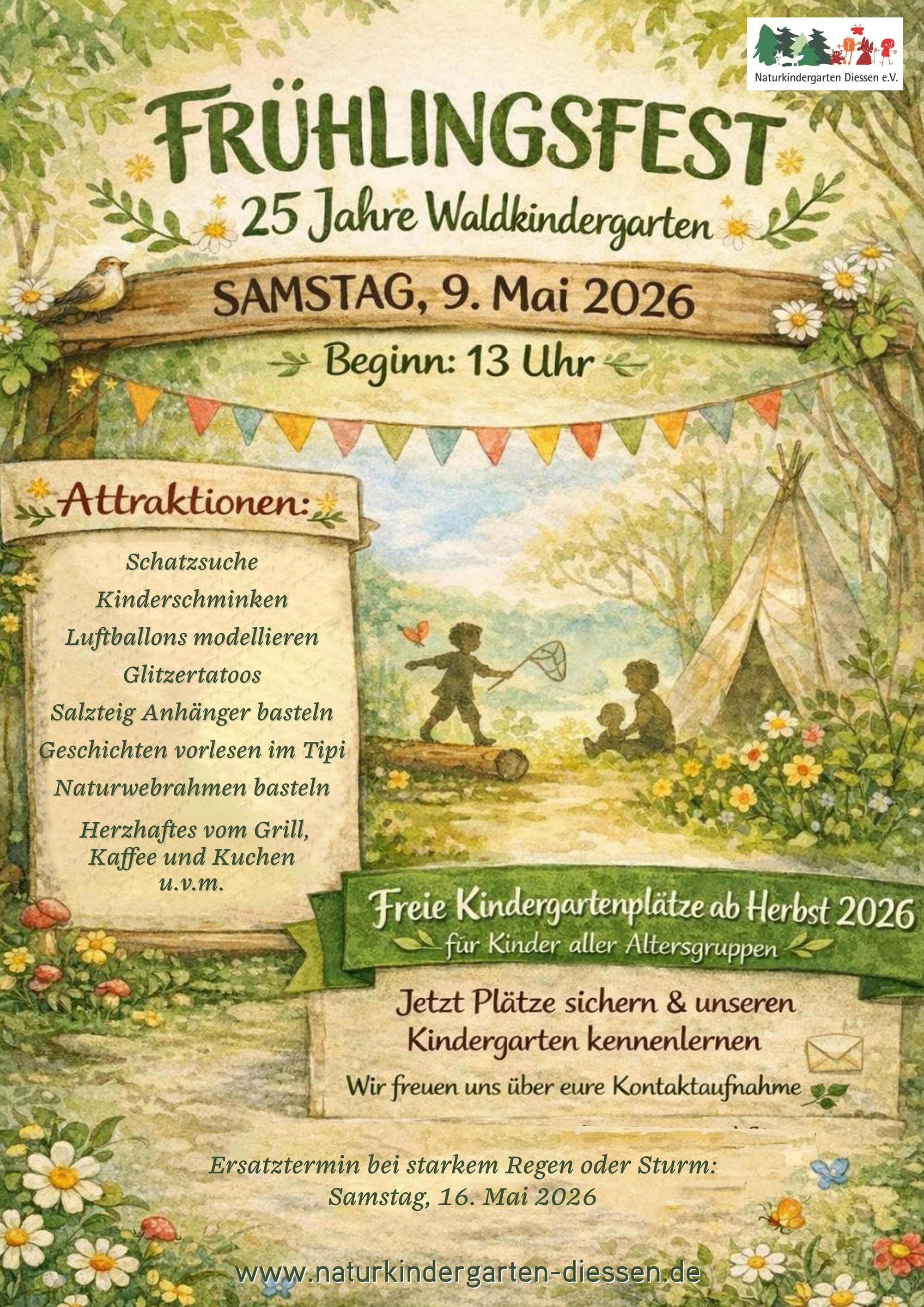 Frühlingsfest 25 Jahre Naturkindergarten Dießen